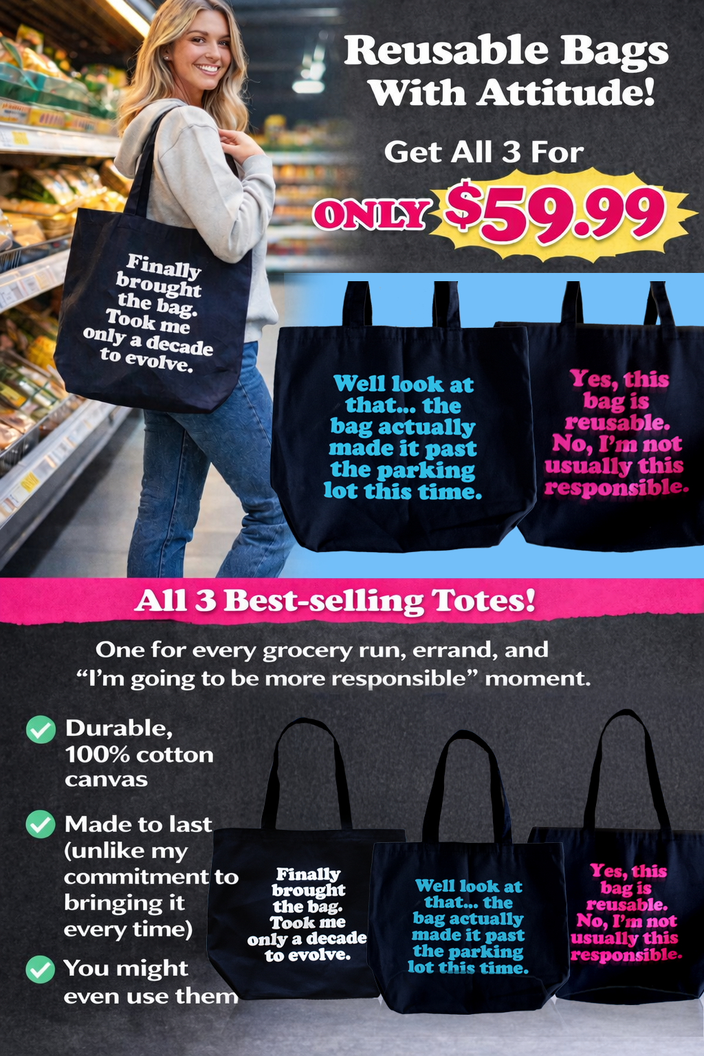 Set of all 3 totes